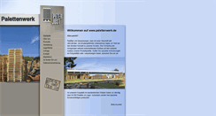 Desktop Screenshot of palettenwerk.de